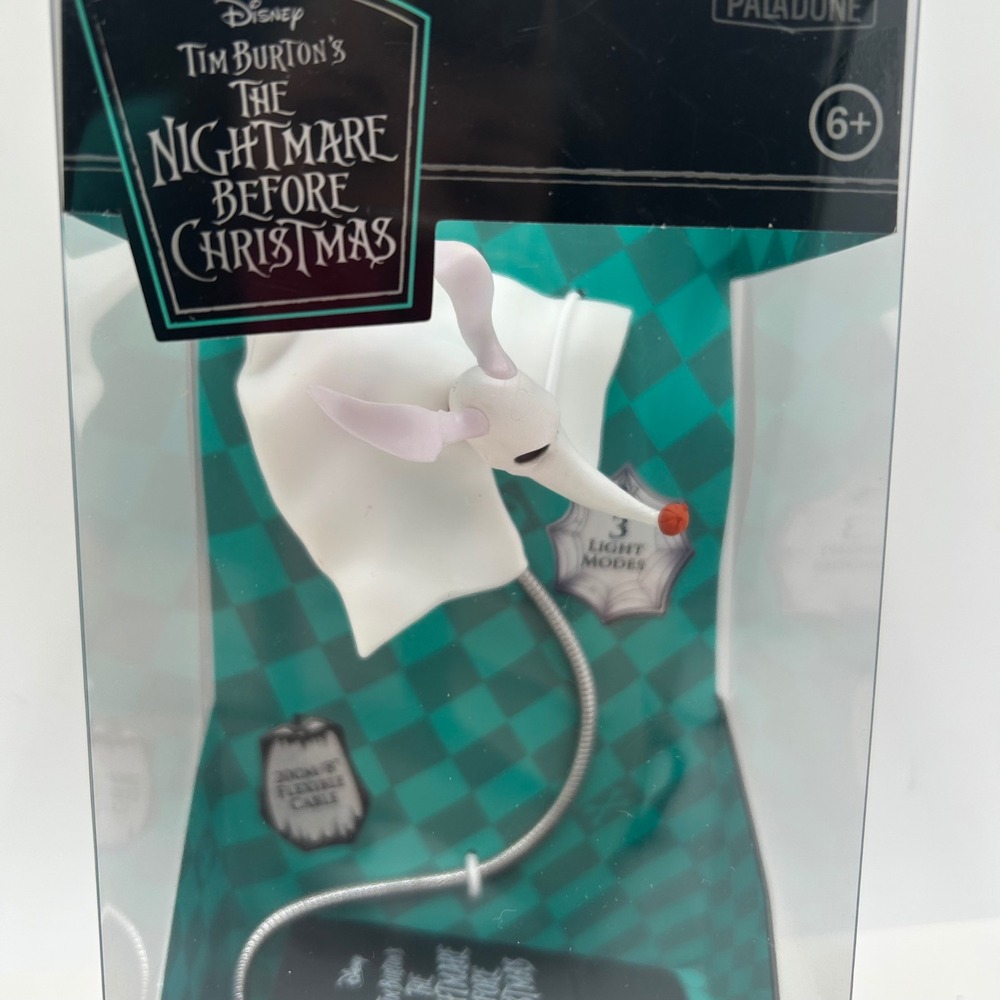 Disney Nightmare Before Christmas Zero Clip Light Paladone Flexible Book Lamp - Picture 2 of 9